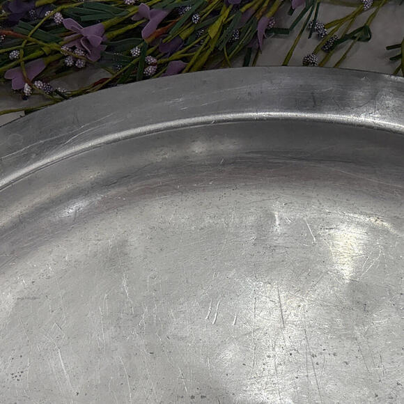 Vintage U.S.N. Aluminum Serving Platter, Enlisted Serving Platter WWII US Navy - Picture 9 of 10